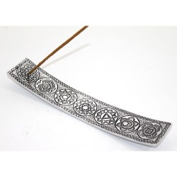 Metal Kayık 7 Çakra (Chakra) Tütsülük 