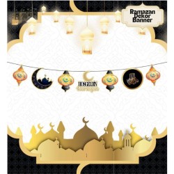 Ramazan Dekor Banner Siyah Renk 