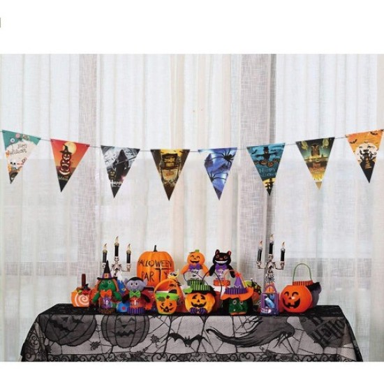 Cadılar Bayramı Halloween Flama Bayrak Banner Süs 8 li Cadılar Bayramı Halloween Flama Bayrak Banner Süs 8 li
