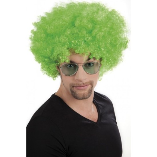 Yeşil Renk Kıvırcık Afro Bonus Peruk Yeşil Renk Kıvırcık Afro Bonus Peruk