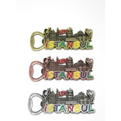 Metal İstanbul Temalı Yöresel Magnet Açacak Model 2 