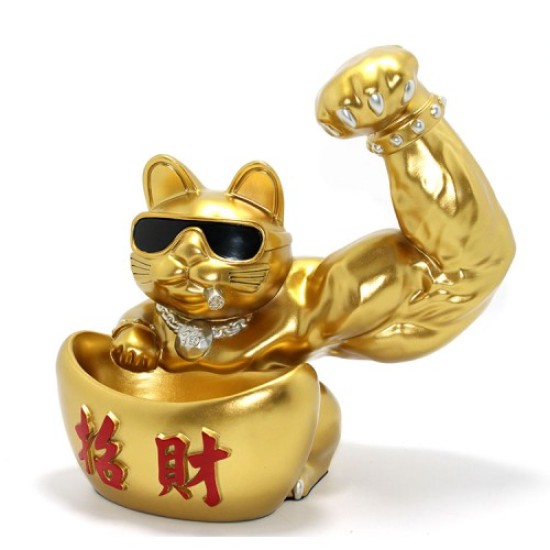 Polyester Şanslı Kedi Figürü Model 4 Polyester Şanslı Kedi Figürü Model 4