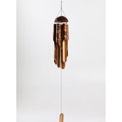Bambu Coconat Kafalı Rüzgar Çanı 50 cm