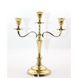 Pirinç 3'lü Şamdan Model 1 