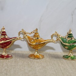 Swarovski Taşlı Minik Figür - Alaaddin'in Lambası 