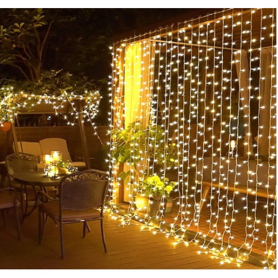 2x2 Metre Perde Led Sarı Işık 2x2 Metre Perde Led Sarı Işık