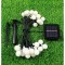 Solar 5m 28 Led Top Gün Işığı Siyah Kablolu