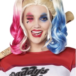 Suicide Squad Harley Quinn Kostüm Peruk