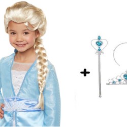 Karlar Ülkesi Frozen Elsa Kostüm Seti Çocuk Boy Karlar Ülkesi Frozen Elsa Kostüm Seti Çocuk Boy