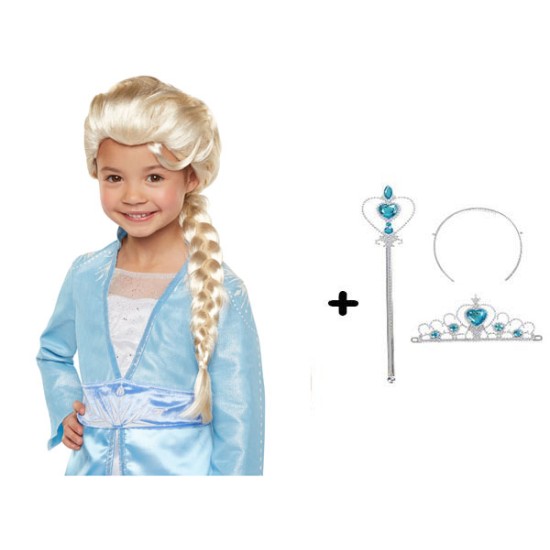 Karlar Ülkesi Frozen Elsa Kostüm Seti Çocuk Boy Karlar Ülkesi Frozen Elsa Kostüm Seti Çocuk Boy