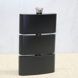 3 Katlı Paslanmaz Çelik Matara Siyah Renk 