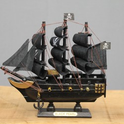 Ahşap Korsan Gemisi 15x15 cm 