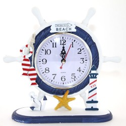 Ahşap Marin Dümenli Saat Model 3