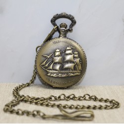 Gemi Tasarımlı Köstekli Saat 