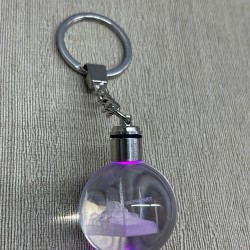 Ledli Sultanahmet Tasarımı Kristal Anahtarlık 