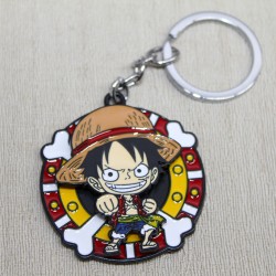 Metal Dönen Luffy Anahtarlık 