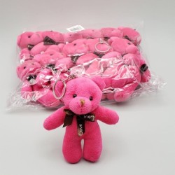 Mini Ayıcık Anahtarlık Pembe Renk 