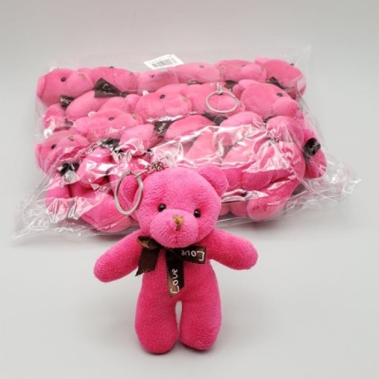 Mini Ayıcık Anahtarlık Pembe Renk Mini Ayıcık Anahtarlık Pembe Renk