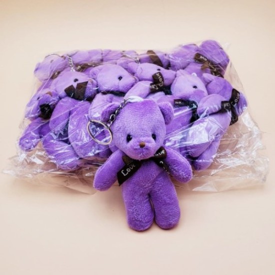 Mor Peluş Ayıcık Anahtarlık Mor Peluş Ayıcık Anahtarlık