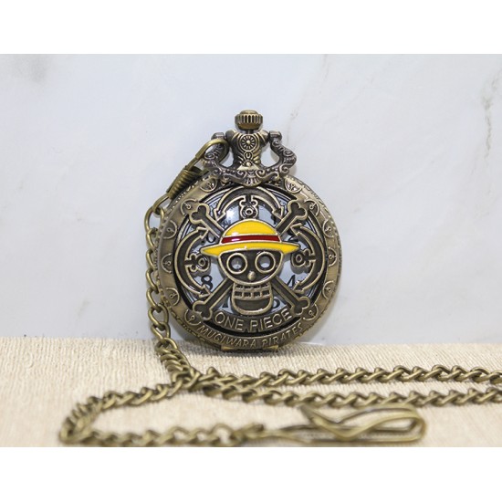 One Piece Tasarımlı Köstekli Saat One Piece Tasarımlı Köstekli Saat