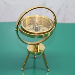 Pirinç Masa Üstü Pusula Model 2 