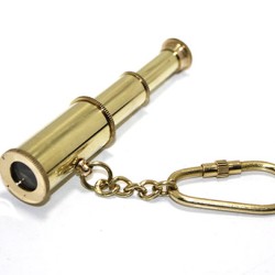 Pirinç Teleskop Anahtarlık 