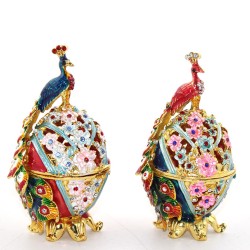 Swarovski Taşlı Tavuskuşu Yumurta 