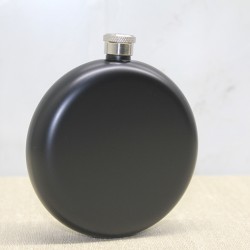 Yuvarlak Tekli Matara 8 Oz Siyah 