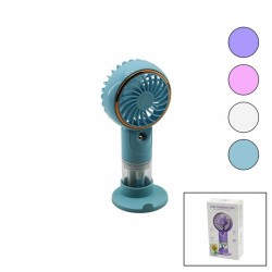 Su Spreyli Ve Telefon Tutacaklı Mini El Fanı 